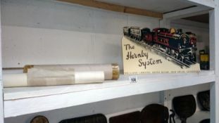 A Hornby sign & 3 posters