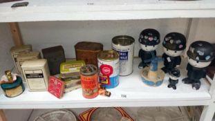 A large quantity of collectors tins & Pilsbury dough boys