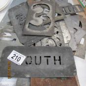 A quantity of BR stencils