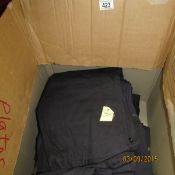 A box of railway clothes