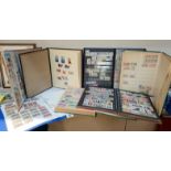 7 albums of stamps including Russia, France & British Colonies etc.