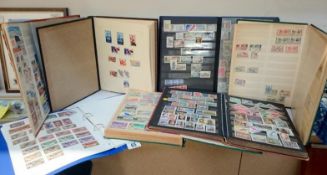 7 albums of stamps including Russia, France & British Colonies etc.