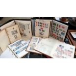 7 albums of stamps world British Colonies etc.
