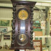 A Victorian wall clock