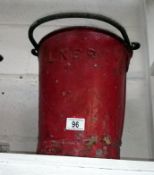 A LNER fire bucket