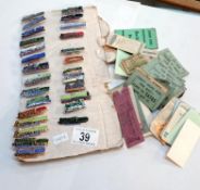 A quantity of railway badges & transport tickets etc.