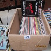 A box of 65 LP and 30 45rpm records including Hollies,