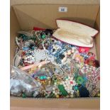 A large quantity of costume jewellery