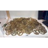 A very large quantity of horse brasses