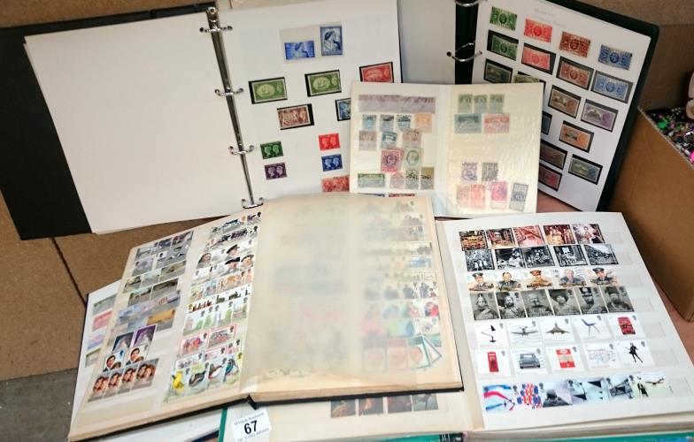 6 albums of GB & Colonies stamps including 1p reds, - Image 2 of 2