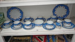 A fine Czech porcelain tea set