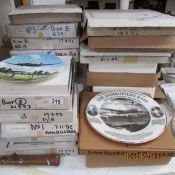A large quantity of collector's plates including Dambusters,