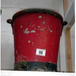 A fire bucket