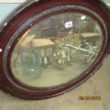 An oval mirror