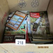 A large quantity of model railway magazines