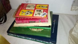 A quantity of antique reference books