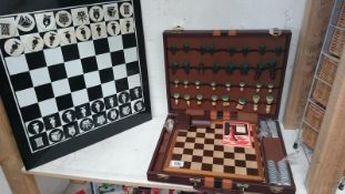 A games compendium and a magnetic chess set