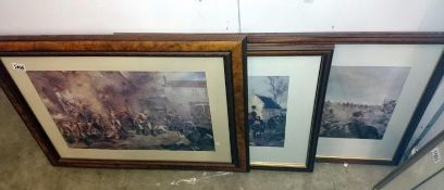 3 good framed and glazed 'Waterloo' prints