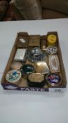 A mixed lot of old match cases,