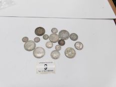 A quantity of pre 1920 and pre 1947 UK silver coins