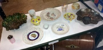 A mixed lot of china and glass including Oriental