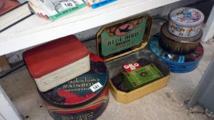 A quantity of old tins