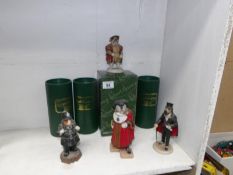 4 boxed Robert Harrup Doggie People / Country Companions figurines including Bulldog Henry VIII,