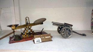 A set of Victorian postal scales,