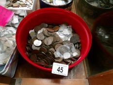 A mixed lot of mainly UK pre decimal coins