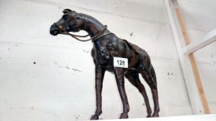 A leather horse