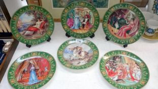 A set of 6 French collector's plates