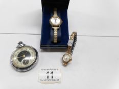 A 9ct gold cased ladies Perona wrist watch,