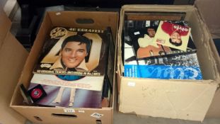 A collection of Elvis Presley records, pictures,