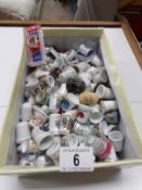 A large collection of thimbles