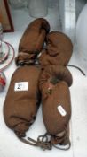 2 pairs of vintage boxing gloves