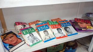 A quantity of Elvis magazines