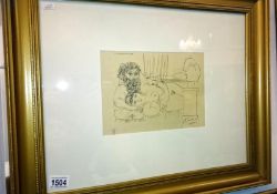 A signed print by Pablo Picasso from the Vollard Suite series