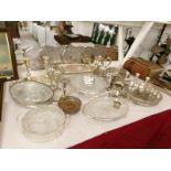 A mixed lot of silver plate