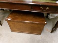 A Victorian pine blanket box