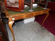 A mahogany writing table