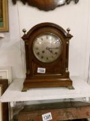 An Asprey mahogany mantel clock