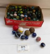 A quantity of vintage and other marbles