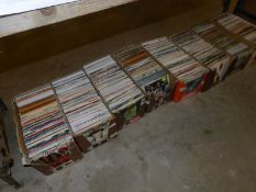 8 boxes of 45 rpm records including Sting, Bing Crosby,