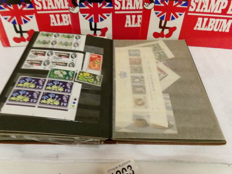 3 stamp albums including many Gb mint, - Image 3 of 9