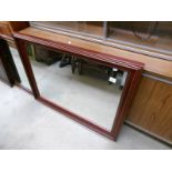 A mahogany framed mirror