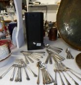 A quantity of mainly Walker and Hall silver plated cutlery
