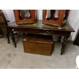 A mahogany library table