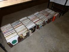 7 boxes of 45 rpm records including Elton John,