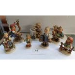 7 Goebel figurines