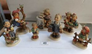 7 Goebel figurines